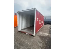 VERNOOY zeecontainer 743291 - Gebruikte 20ft container, geen deuren in, kleine gaatjes. kleur rood. #ZEECONTAINER#20FT