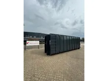VERNOOY 40m3 Nieuw RAL7016 9404 - 40M3 NIEUW DIRECT INZETBAAR - 4/5MM WANDEN VLOER GEBOUWD - ST. 52 DUBBELE SLUITING EN ONDERSLUITING - SMEERNIPPELS OP DRAAIENDE DELEN