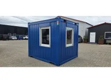 VERNOOY 10FT KANTOORUNIT 916415 - 10FT KANTOOR UNIT - GEBRUIKT MAAR IN NETTE STAAT - VOORZIEN VAN: VERLICHTING, STOPCONTACTEN, VERWARMING, RAMEN MET ROLLUIKEN - OP AFSPRAAK TE BEZICHTIGEN IN TIEL - LEVERING MOGELIJK