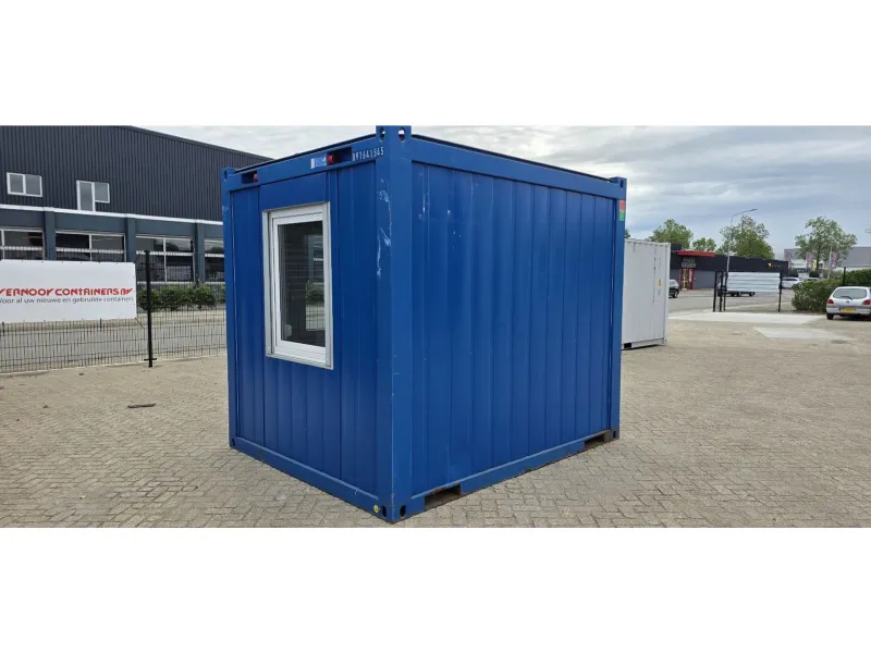 VERNOOY 10FT KANTOORUNIT 916415 - 10FT KANTOOR UNIT - GEBRUIKT MAAR IN NETTE STAAT - VOORZIEN VAN: VERLICHTING, STOPCONTACTEN, VERWARMING, RAMEN MET ROLLUIKEN - OP AFSPRAAK TE BEZICHTIGEN IN TIEL - LEVERING MOGELIJK