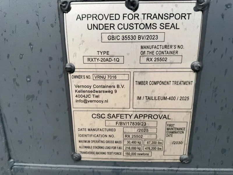 Vernooy 50 stuks 20FT 8.6 Nieuw / One Way - Vernooy