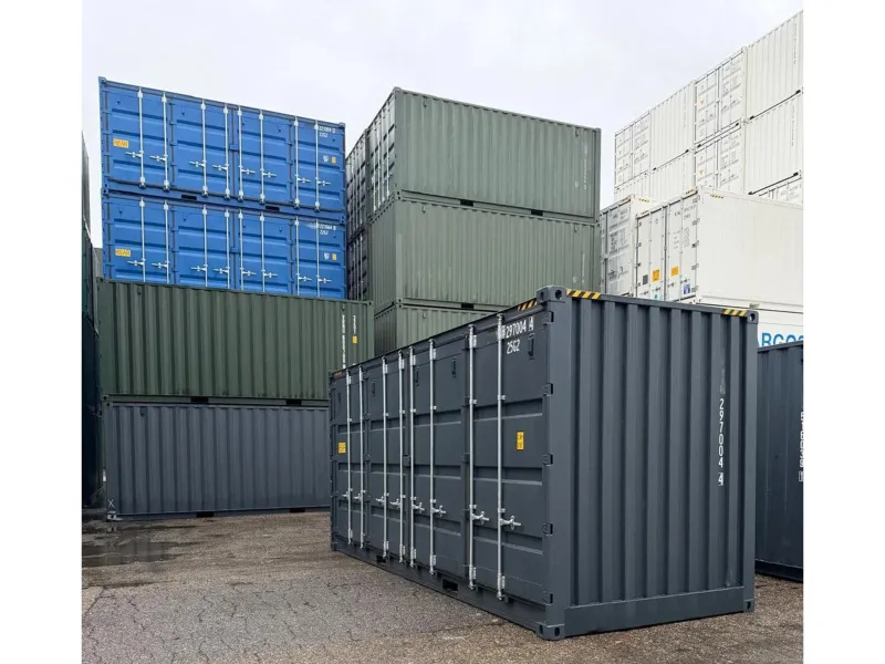 Vernooy 20FT HIGH CUBE OPEN SIDE RAL7016 - Vernooy