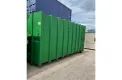 VERNOOY magazijncontainer 8807 - Gebruikte magazijncontainer met een grote deur, haak, kleur Groen. #MAGAZIJNCONTAINER